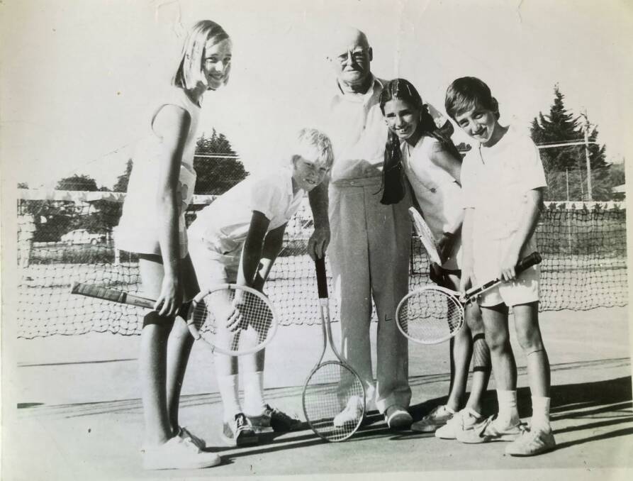 Griffith tennis icon Jack Shannon who coached hundreds of kids for free during the 1950s and 1960s. Photo: Lorraine Maxwell
