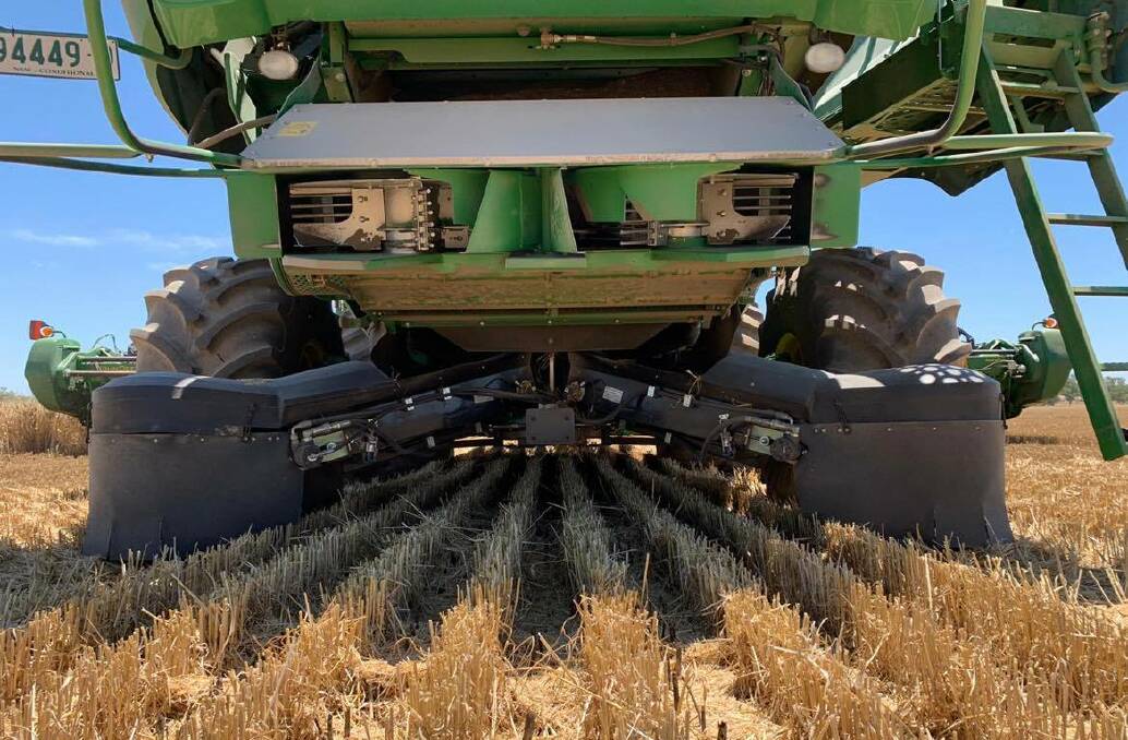 A set of chaff decks used for harvest weed seed control. Photo: Greg Condon