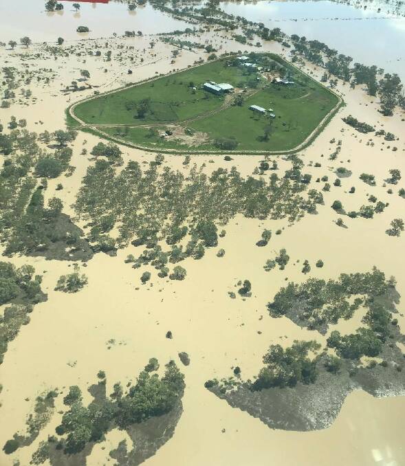 Flooding in the Gwydir Valley around Moree. For some, the floods have been in excess of what was experienced 2012 and Gwydir Valley storage Copeton Dam moved from 23pc full to 39pc in a week. Photo: NSW SES
