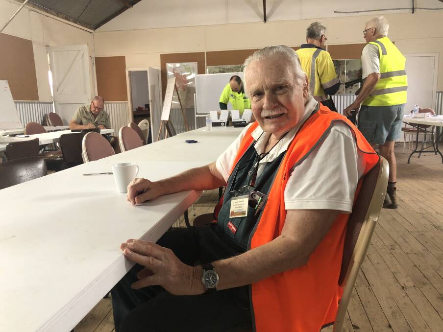 Long-time volunteer Laurie Dawson, 78, came out of retirement to train BlazeAid coordinators. Volunteers are currently working out of 14 BlazeAid camps across Australia, helping farmers fix fences after the fires. 