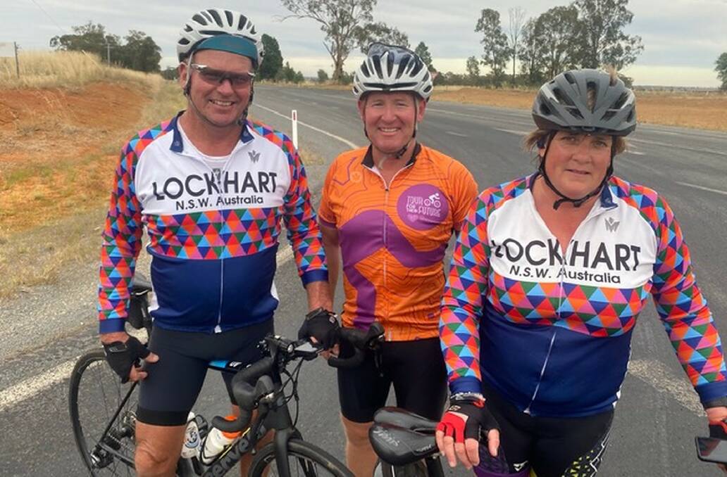 Lockhart's Geoff Lane, John Fox and Rachel Westblade, on 'Tour For Their Future' which raised $25,000 for the Sebastian Foundation, helping them fund mental health programs.