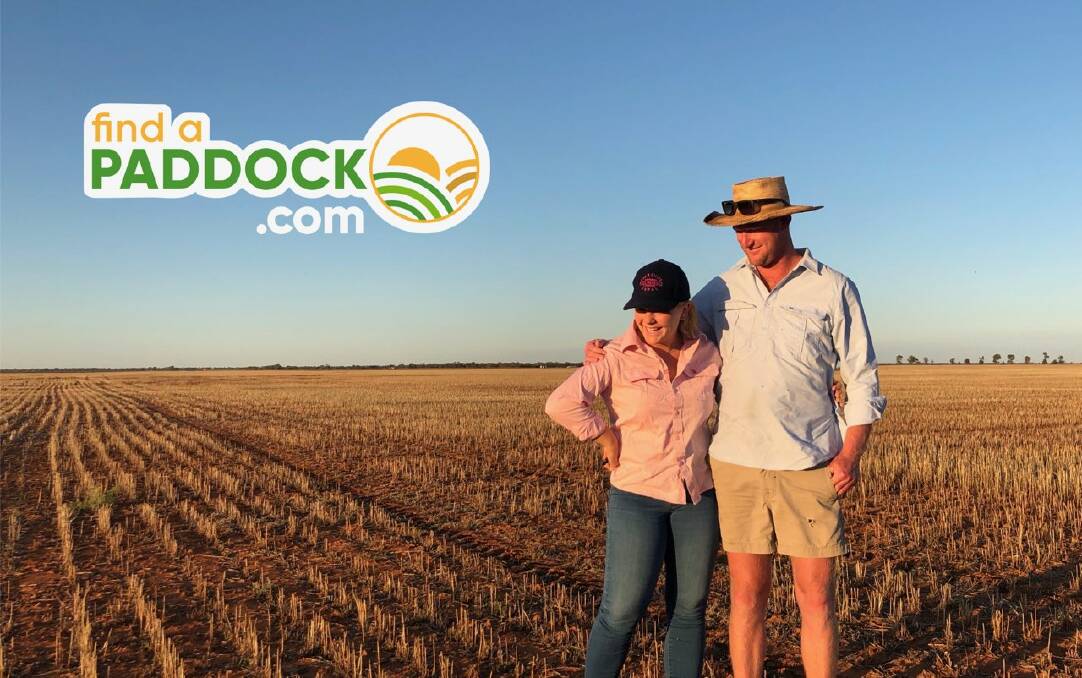 Jerilderie couple, Isobell Adams and Gus Phillips, have launched free service, Find a Paddock, to help connect farmers in need of agistment with those willing to help. 
