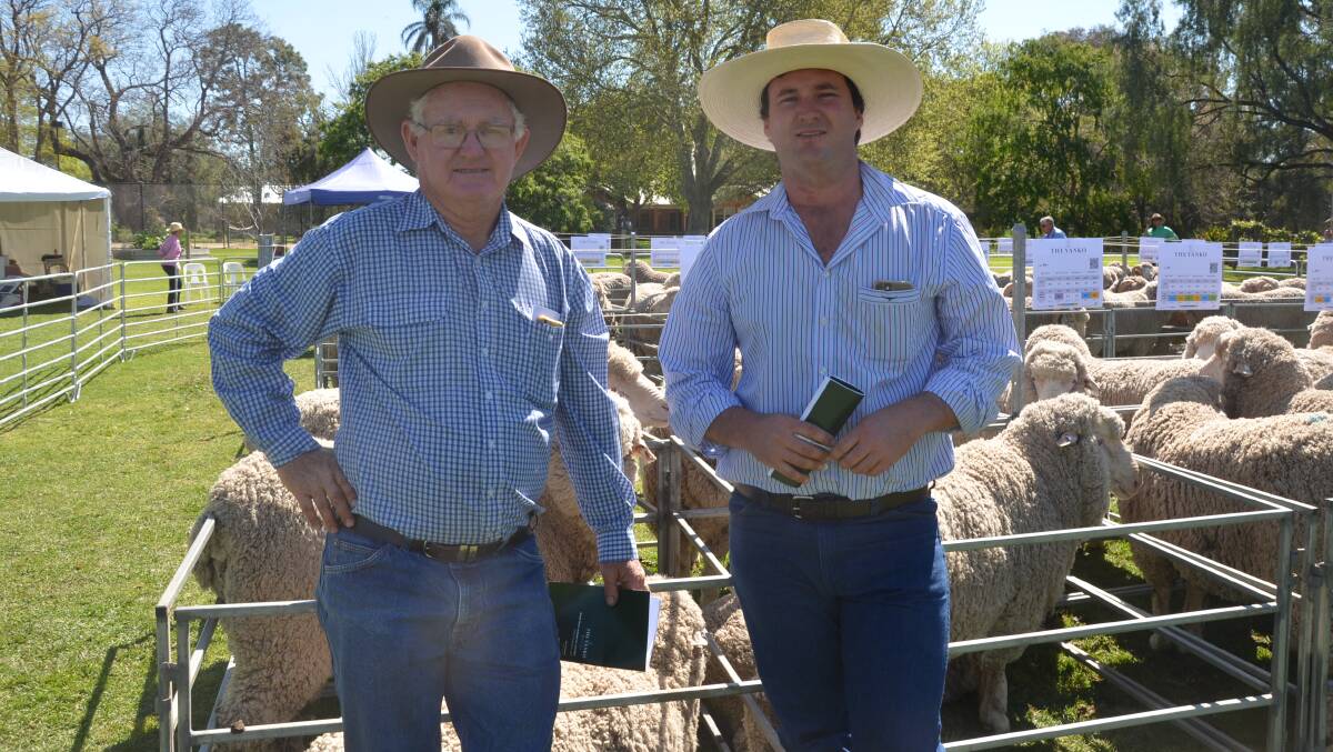 Graham and James McDonald, McDonald Bros, Condobolin, bought 15 rams for an average of $2250.