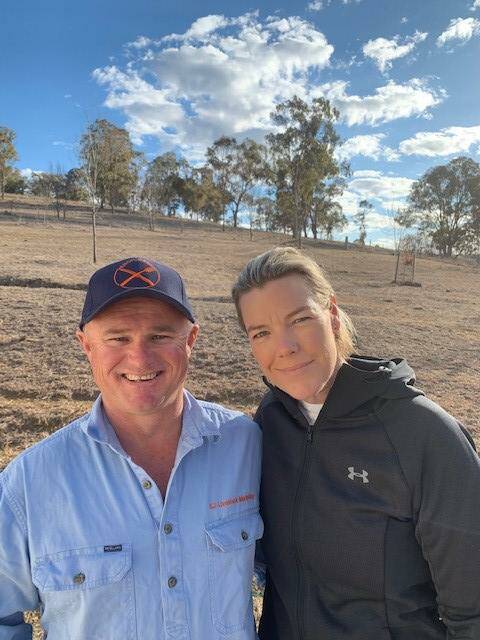 New England AuctionsPlus Accredited Assessor, Sam Ditchfield with his wife Jules. Sam said he finds producers with planned trigger points on when to sell are less stressed. 