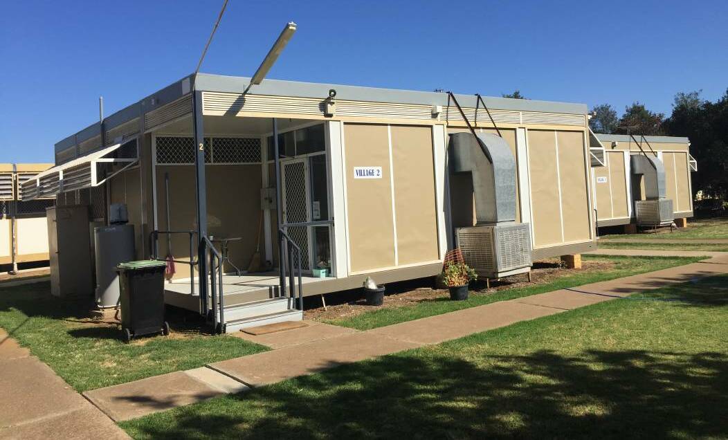 Parents say the second-hand demountable dorms were only meant to be temporary accommodation when they were set up in 1994. Photo supplied.