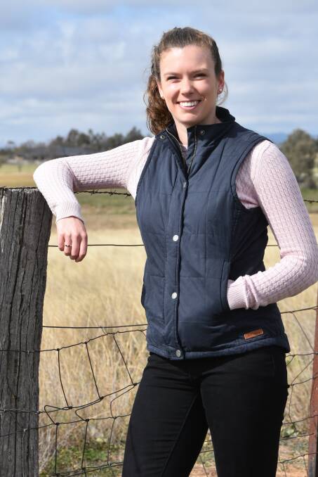 CSU Honours student Rachael Long studied the best way to test pestivirus had been eliminated from a herd. Photo by Kylie Raines.