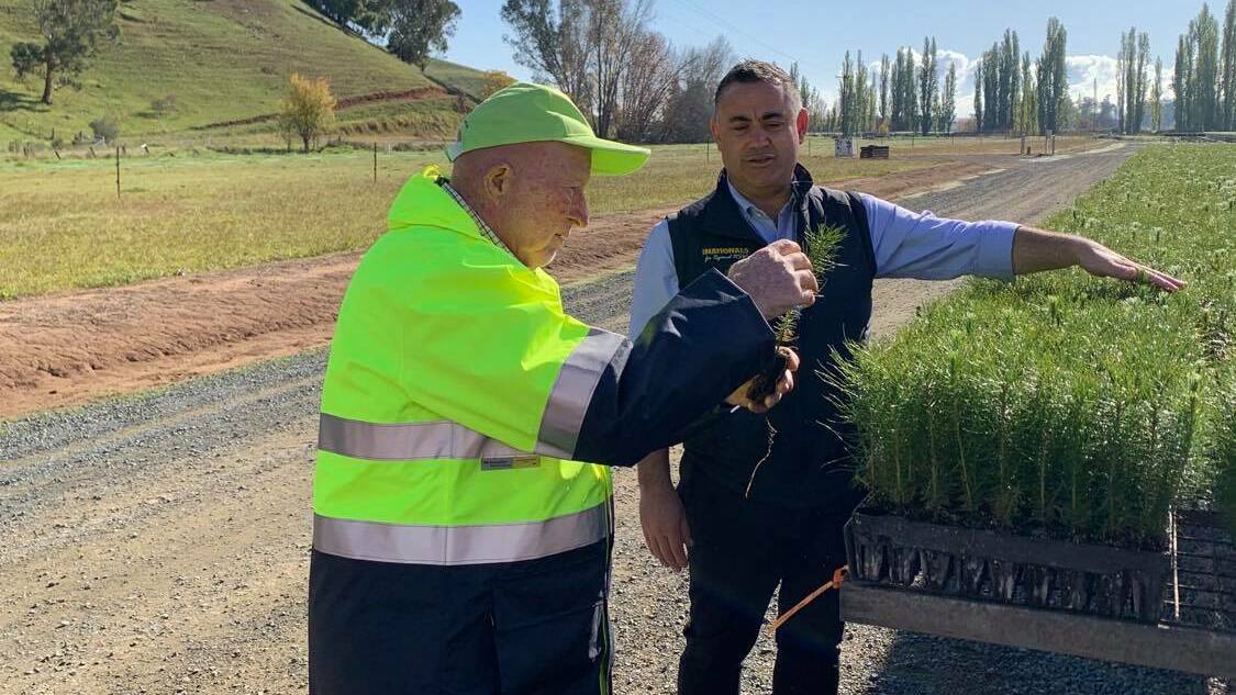 Deputy Premier and Minister responsible for Forestry John Barilaro outlined the impact of a $46 million cash injection into the Forestry Corporation. Photo supplied.