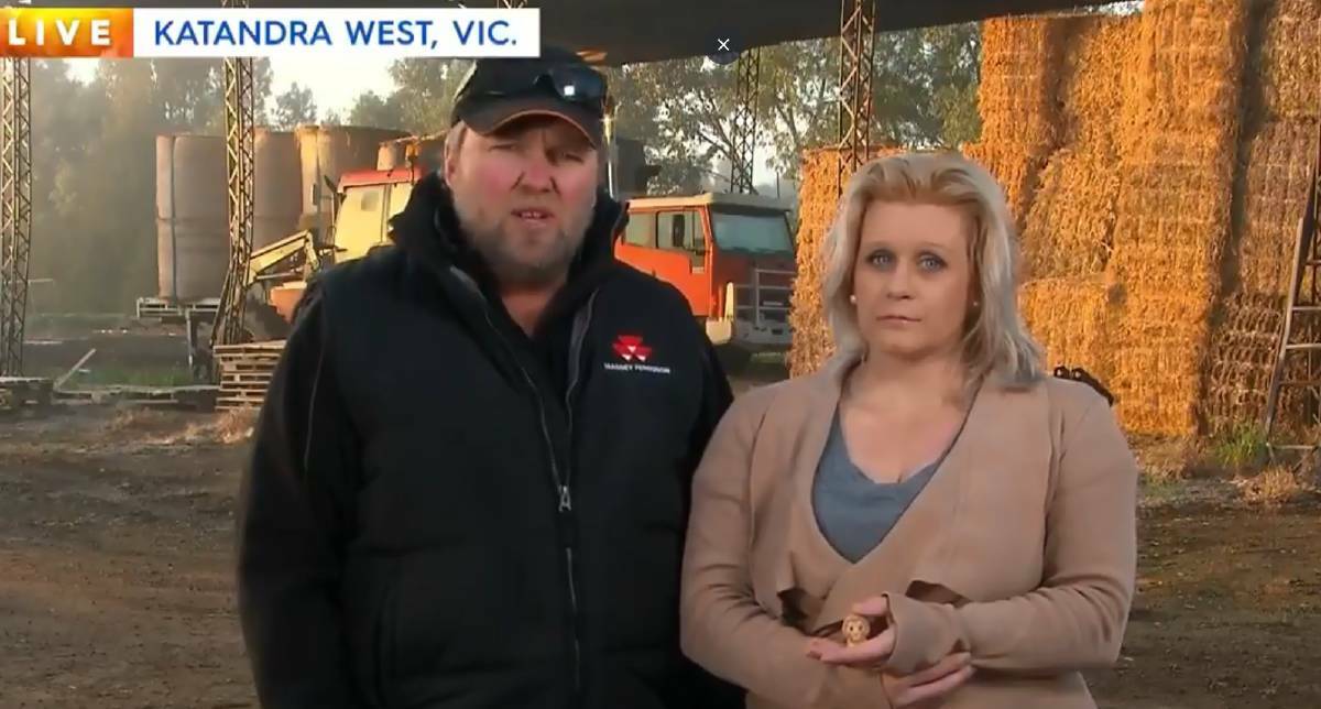 Victorian farmers chopped up a rare Ooshie on live TV to take a stand against online abuse they received after trying to sell the supermarket toy for irrigation water. Source: Channel 9