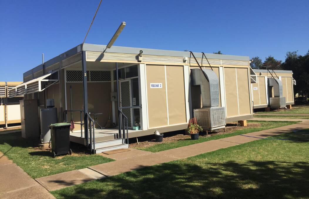 Parents say the second-hand demountable dorms were only meant to be temporary accommodation when they were set up in 1994. Photo supplied. 