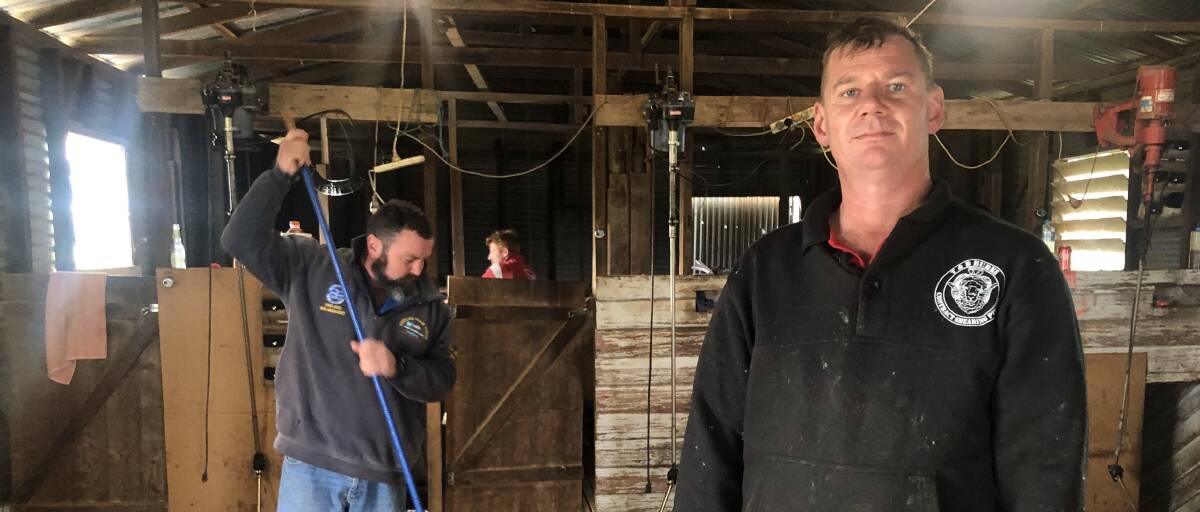 Tim Burke, T and D Contract Shearing, Tocumwal is having to work with less staff as his Victorian shearers living outside the border zone are no longer able to enter NSW. 