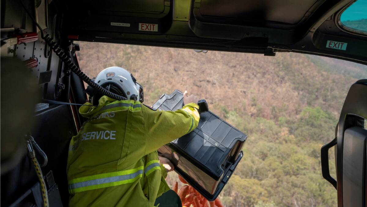 Most food drops were carried out in the Blue Mountains and Central Coast regions. Photo supplied. 