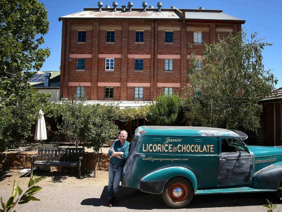 Neil Druce outside the Junee Licorice and Chocolate factory. Photo: Regional Lifestyle Magazine