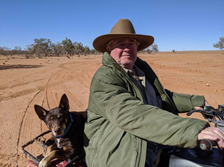 Bill O'Connor at Narriearra Station where his family has been since 1916. The station has been sold to the government for a national park, the largest acquisition of private land for a national park in NSW's history. Photo supplied. 