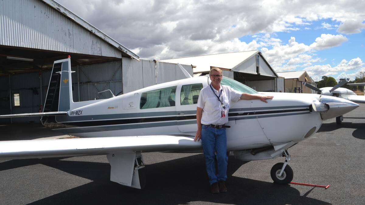 Giving back: Pilot Ken Borchardt has been flying with Angel Flight for many years, helping people in rural areas access specialist medical treatment. Photo: Taylor Jurd