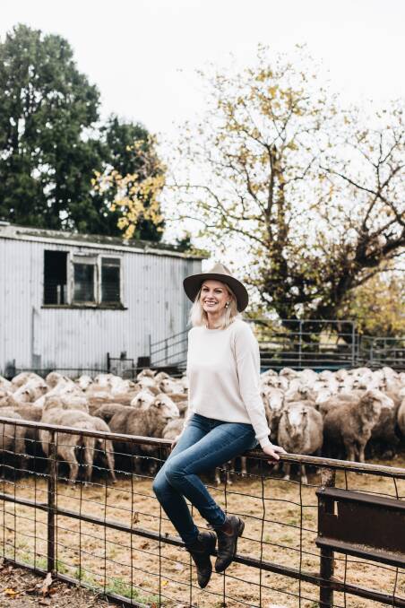 Vanessa Bell is relaunching her baby blanket brand, taking on the name Vanessa Bell "Fashion to Farmer". Photo: Abbie Melle. 