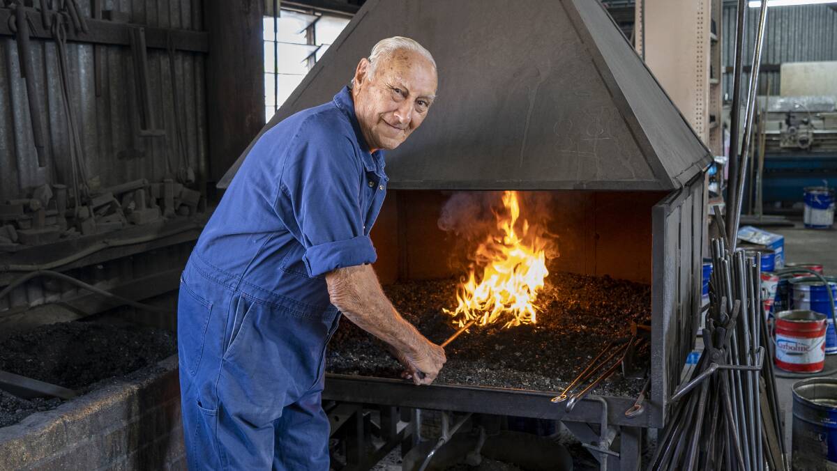Blacksmith Dick Sternberg has retired after more than 65 years working with Jandowae's Morrissey and Co.