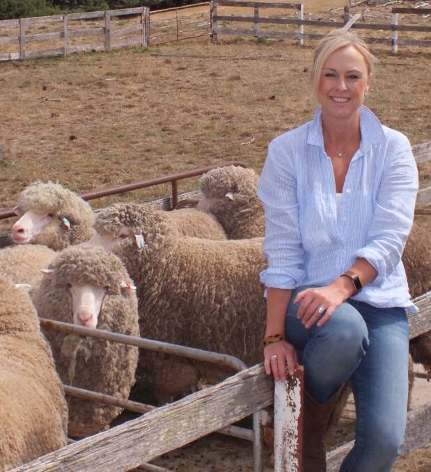 Wool grower and Australian Community Media national sheep and wool writer Kristen Frost. 