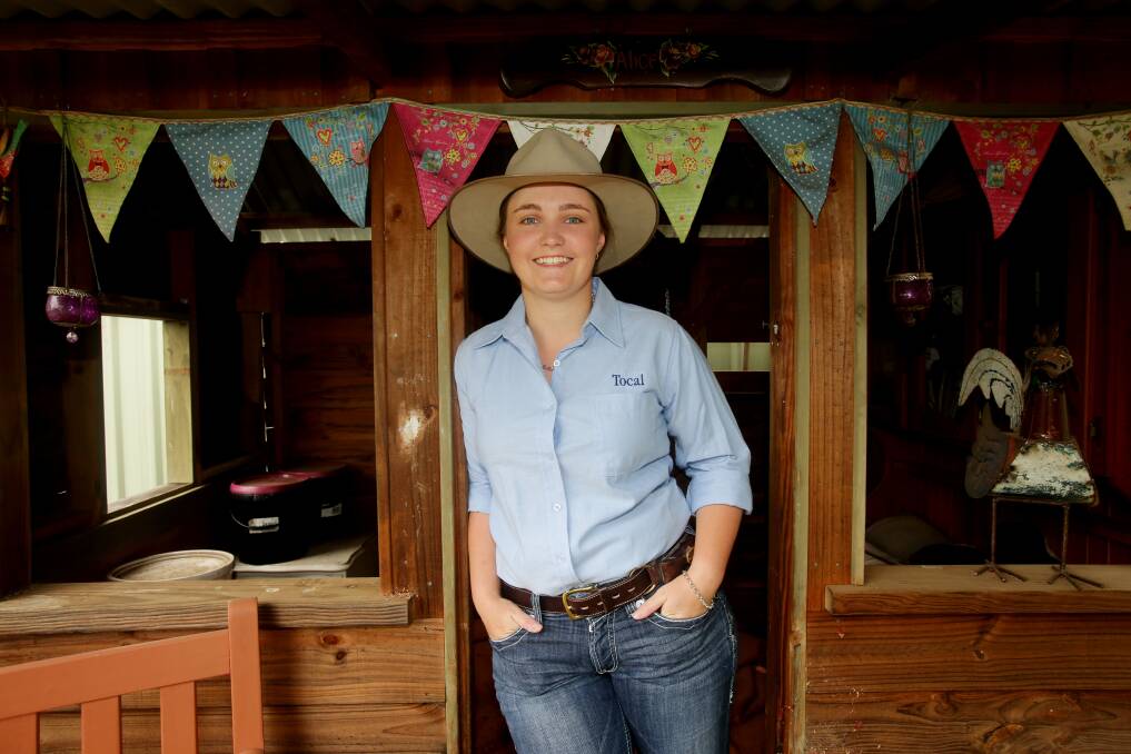 Future farmer: Alice O'Rourke fell in love with dairy farming and now she is on her way to the United Kingdom to learn more about it. Picture: Chris Lane