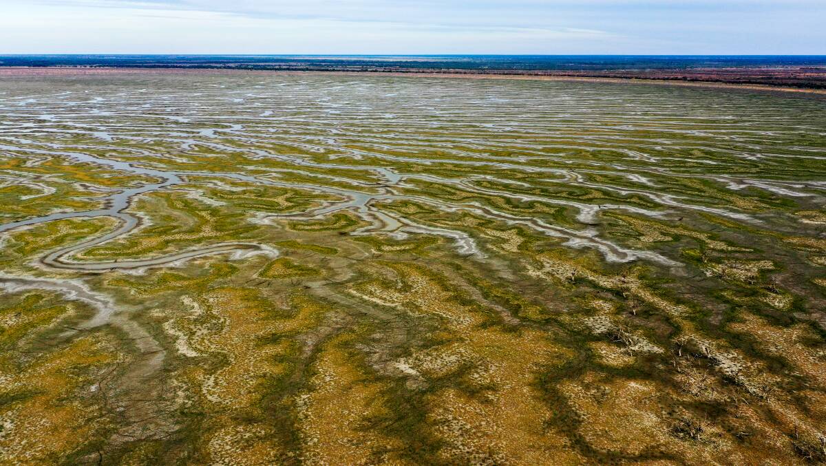 Lake Pamamaroo pictured in April is almost dry near Menindee. The Pastoralists Association of West Darling wants a complete shake-up of the Barwon-Darling water sharing agreement.