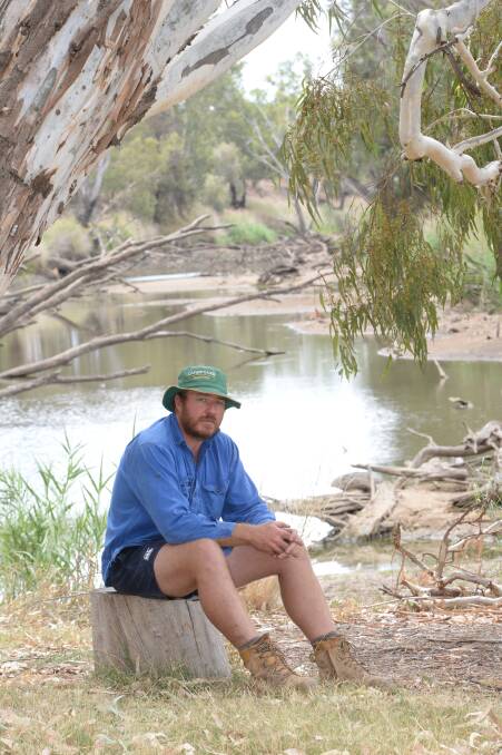 David Watt, Erinvale, Boggabri, on the Namoi river near proposed Vickery coal mine. He gave up bidding for groundwater at a recent auction as the price soared to $930 a megalitre, paid by Whitehaven. Photo by Rachael Webb.