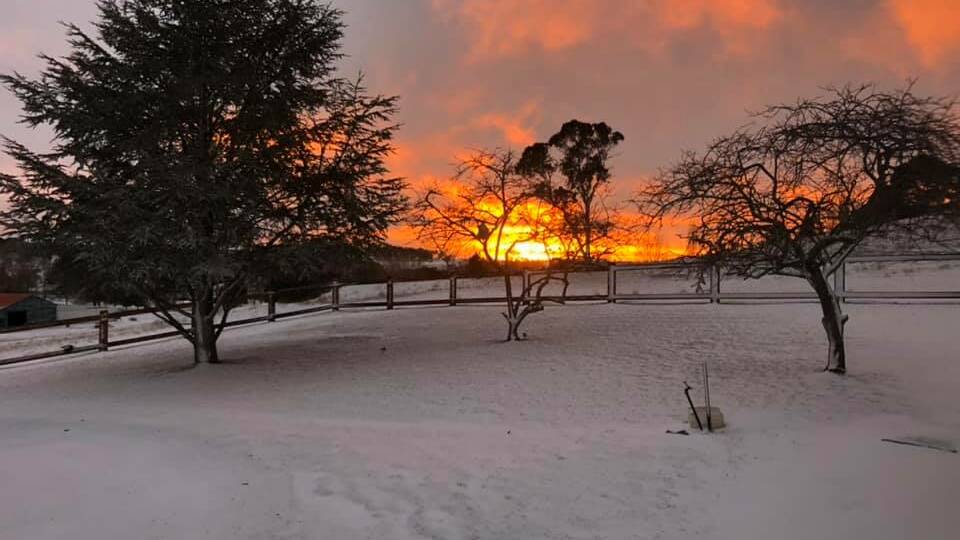Snow on the ranges earlier this year. There could be snow flurries in parts of the southern ranges by Friday night, with snow possible down to 800m as a polar blast hits southern areas.