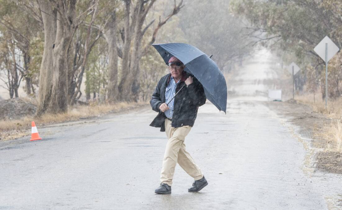  It's raining outside Tamworth for the first time in a long time. Photo by Peter Hardin, Northern Daily Leader.