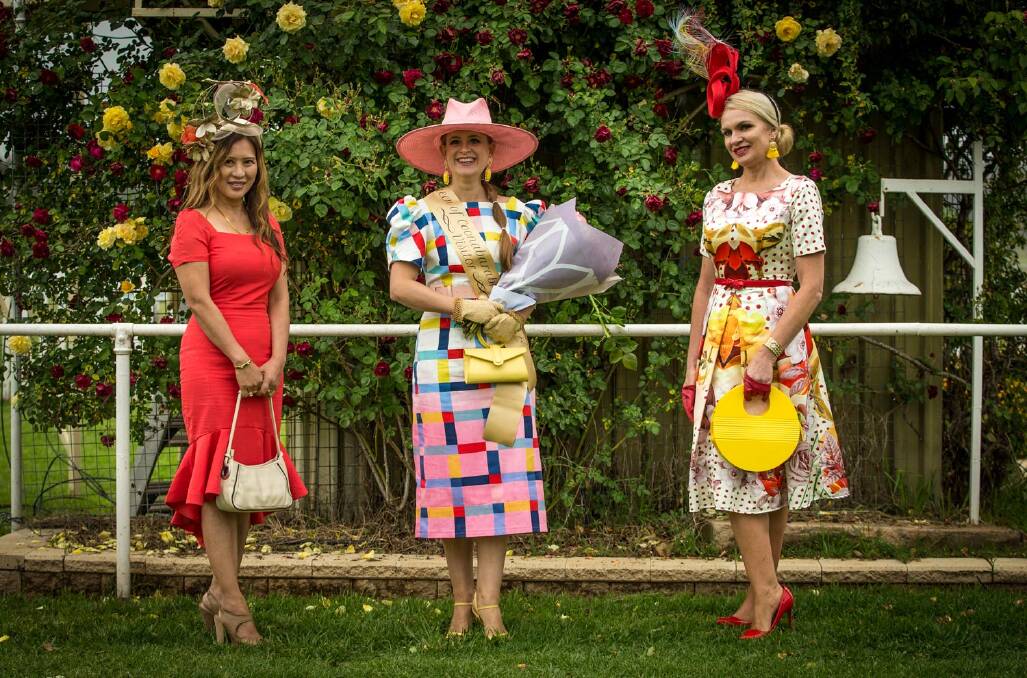 Fashions in the field entrants at last year's Coonabarabran Cup. Photo by Janian McMillan.