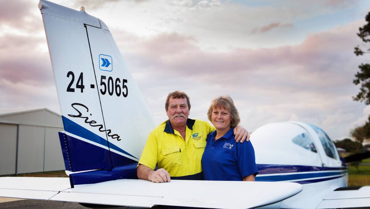 Living the life at Temora Air Park are Garath and Robyn Otley.