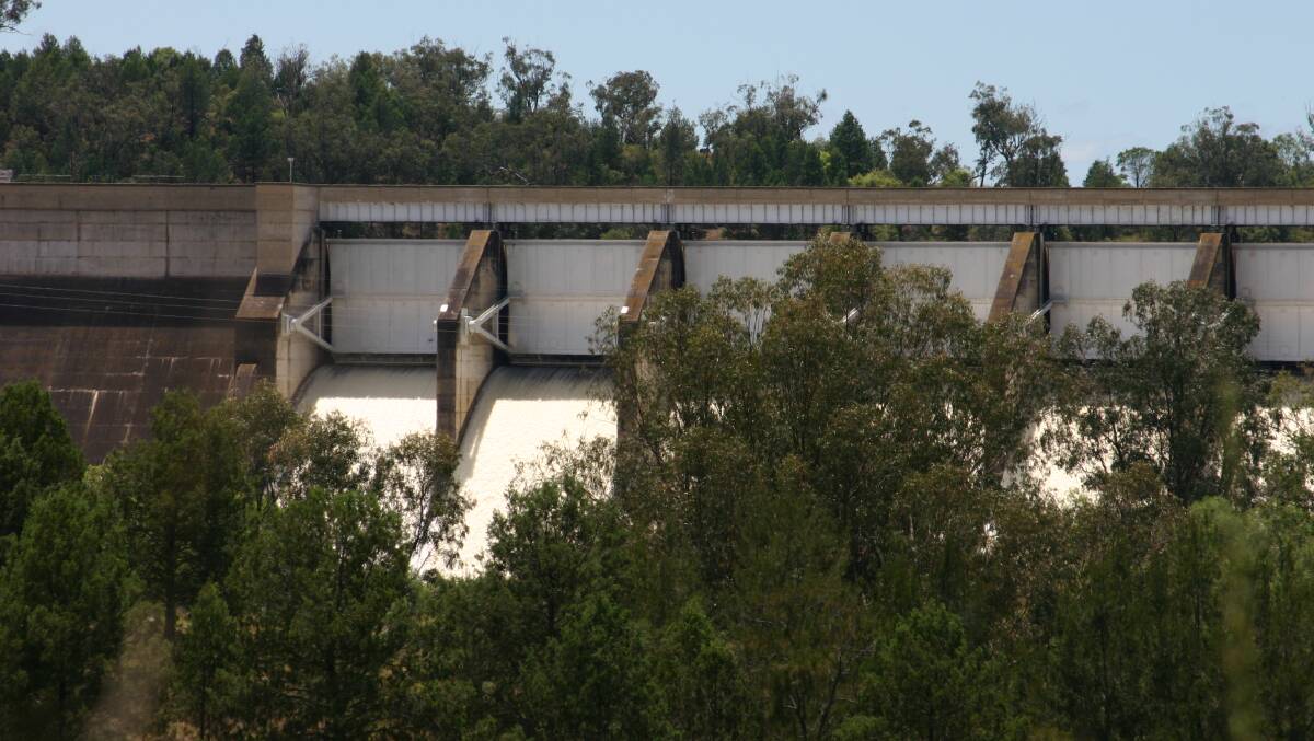 Keepit Dam in the good times. The dam is likely to close in December with the dam falling to just two per cent of capacity.
