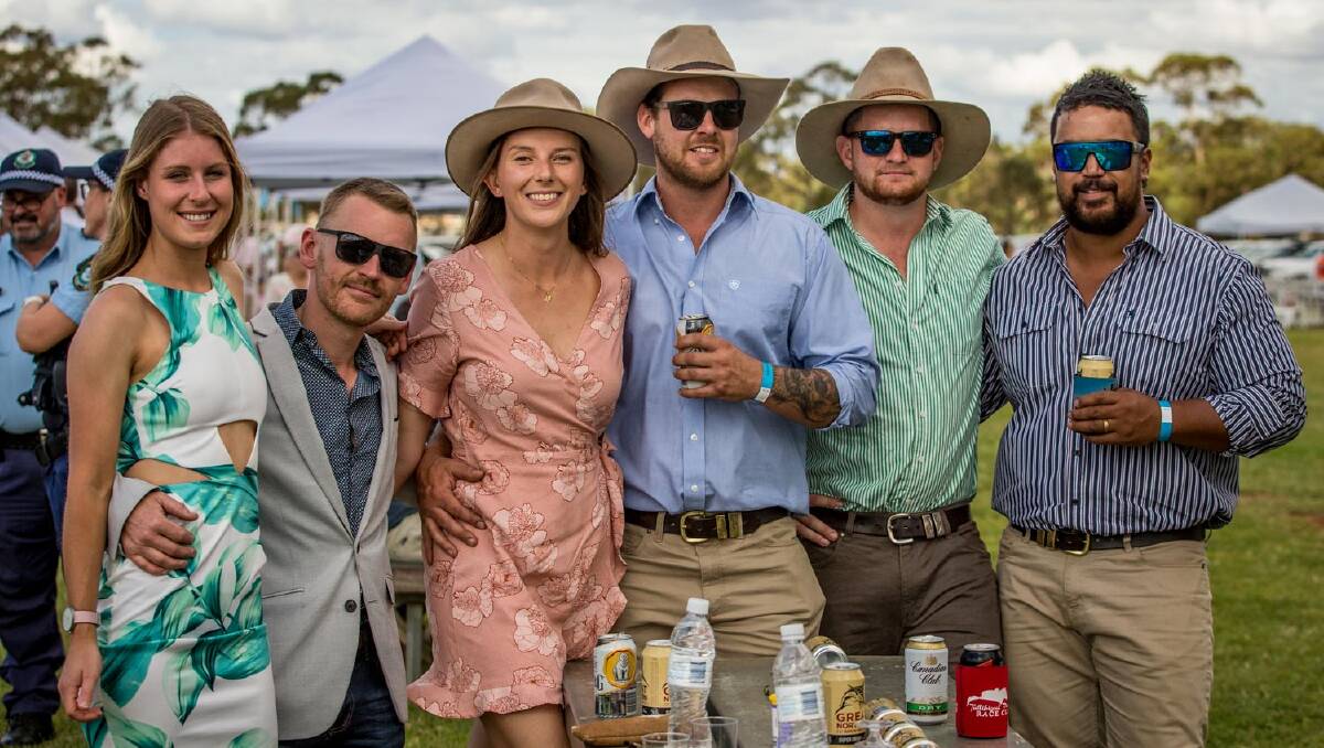 Some of the happy racegoers at Tullibigeal picnics. All photos by Samantha Thompson.