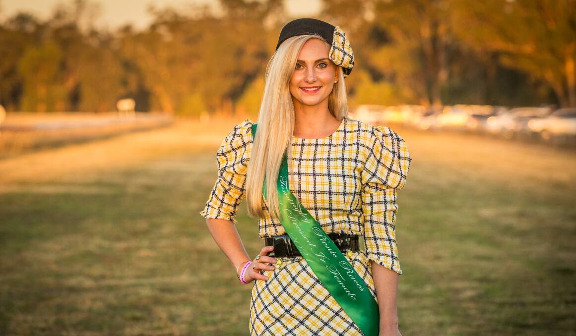 Josie Anderson from Dubbo was the judges' pick for best dressed junior female at Tomingley picnic races. Photos by Samantha Thompson.