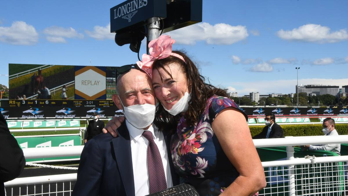 Winning trainer Terry Robinson and wife Monique, after Art Cadeau won the $1.3m The Koscuiszko for country trained horses at Randwick last Saturday. Photo Virginia Harvey 