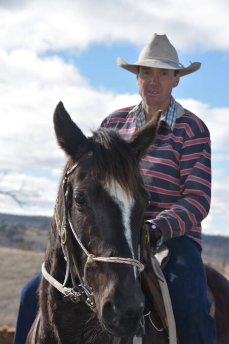 Matt French and his daughter's horse Smidgin.