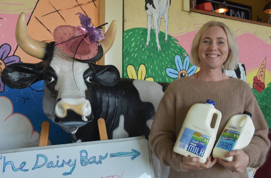 Sarah Lewis runs The Dairy Bar at Berry next to the milk plant that closed down and says it's business as usual despite South Coast Dairy selling its brand on to Australasian Dairies.