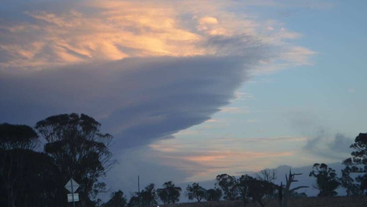 Storm warning in the Riverina, Upper and Lower Western. Picture by Stephen Burns.