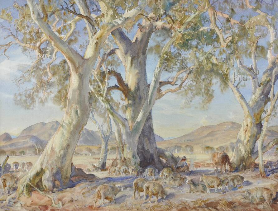 The watercolour by Sir Hans Heysen was located in Germany nearly 60 years after the famous Australian wool broker and pastoralist Sir James McGregor bought it. 