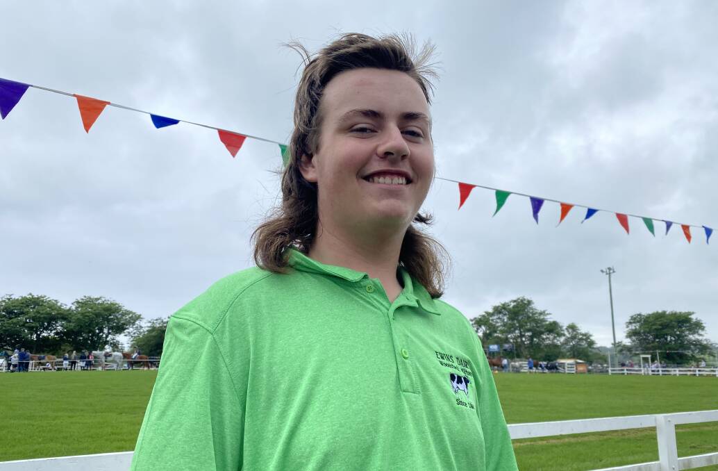 Bill Joyce-Briggs, 15, did his best to be a mullet winner at the Milton Show. Photos by Stuart Thomson.