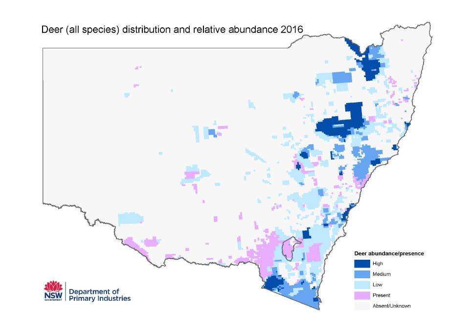 How deer are spreading throughout NSW.