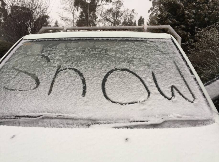 Snow at Oberon. Photo courtesy of Maureen Lawson.