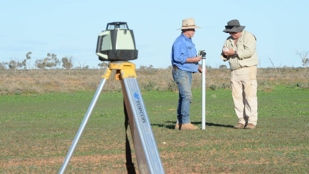 Mr Pringle uses laser technology to make sure contours are placed in the right areas for maximum effect. The system is now being introduced in the Packsaddle area.