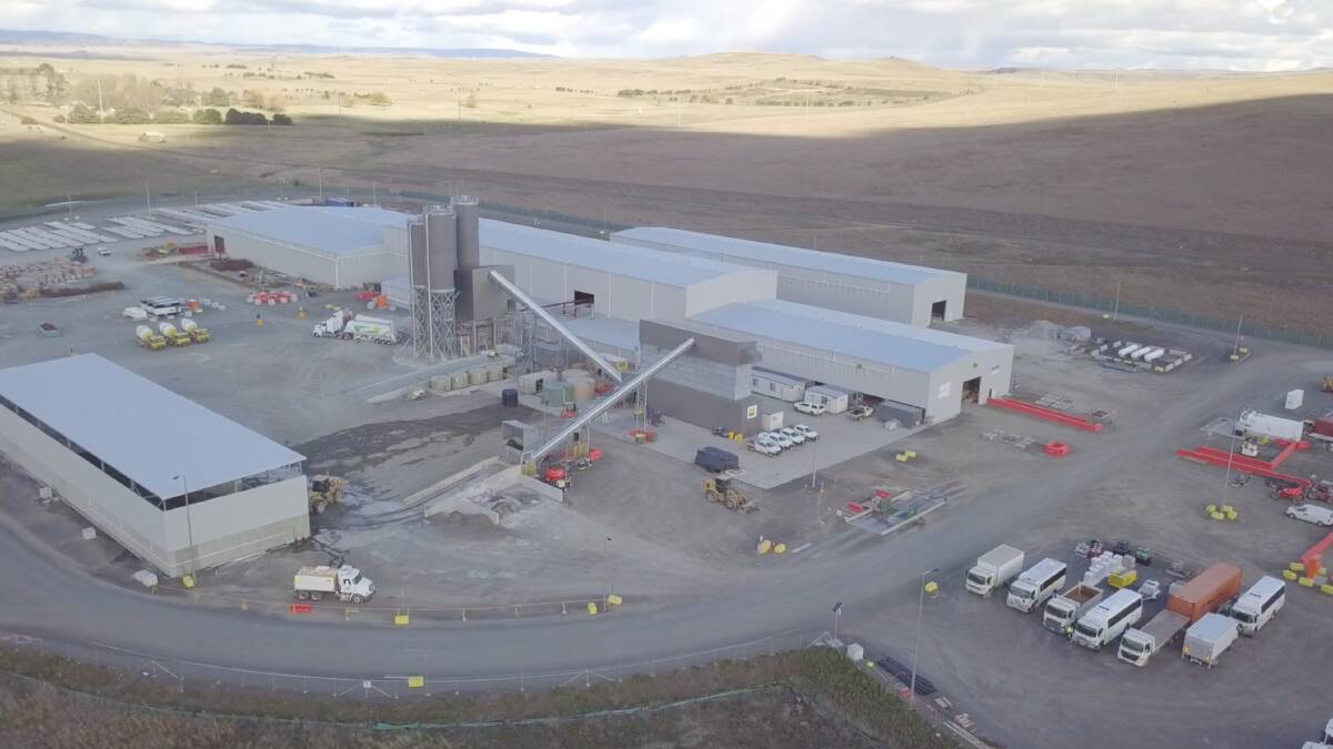 Snowy 2.0 concrete tunnel segment factory in Cooma starts production.