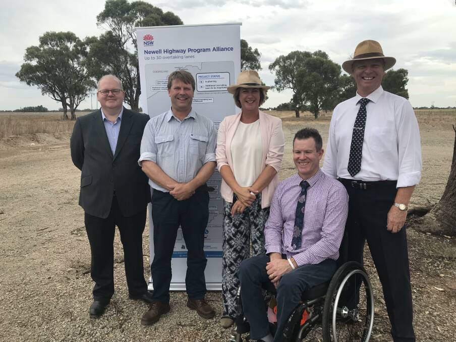 Roads Minister Melinda Pavey at Finley in Nationals' Austin Evans marginal seat of Murray this week.