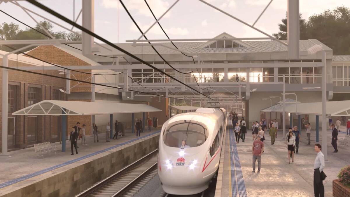A future proposed fast rail station.
