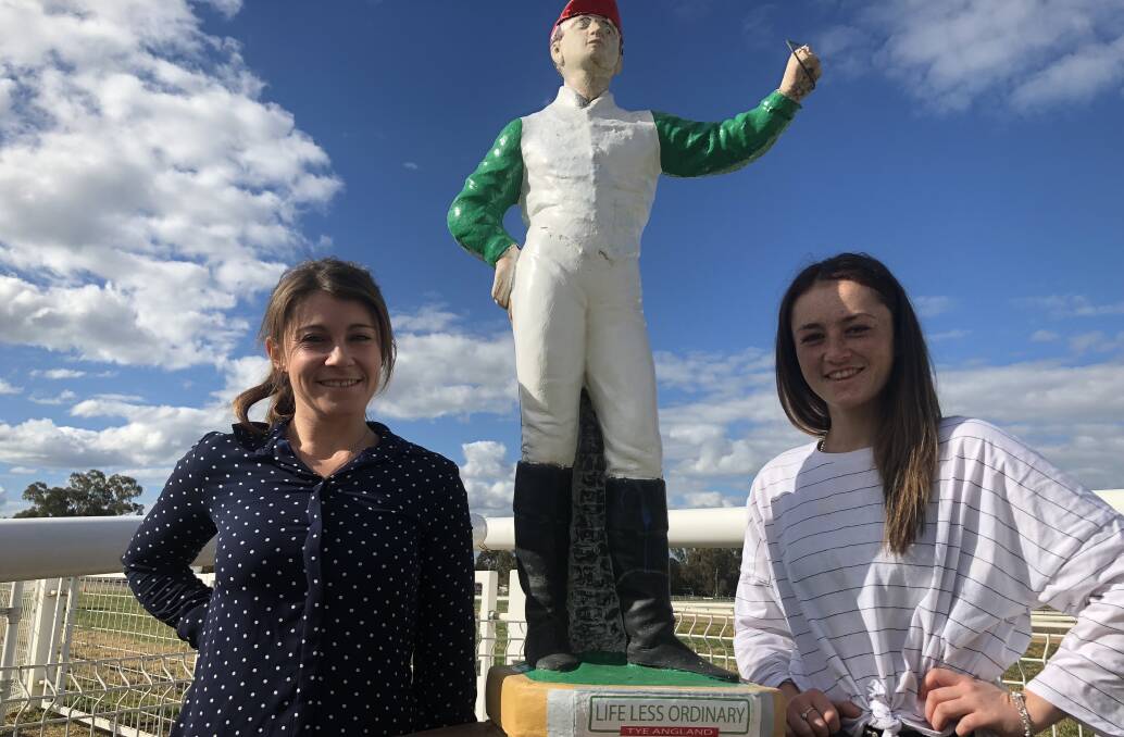 Belinda Wright, at left and fellow Wagga apprentice Heni Ede, who are  both kicking off their riding careers.