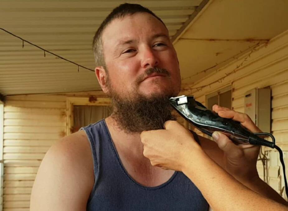 Off with the beard, after woolgrower (or beardgrower?) Nick Andrews vowed he'd cut it as soon as more than an inch fell at his family's station east of Broken Hill. And guess what ? It rained yesterday with 35mm after 21 months of little rain.