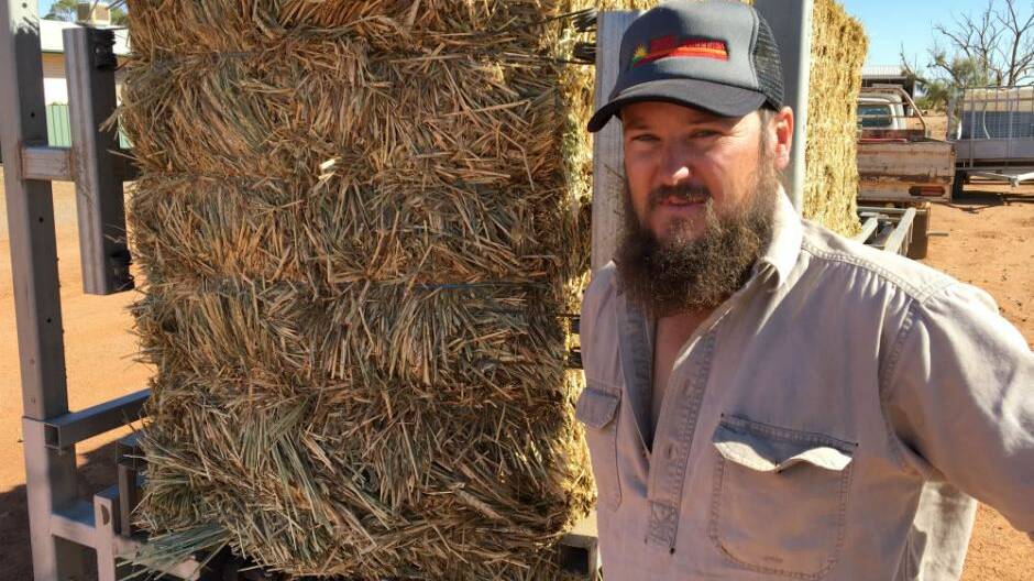 Beard's off. Broken Hill's Nick Andrews has ditched the beard after he vowed he would not shave until it rained more than an inch. That happened on Wednesday. Photo courtesy of ABC.