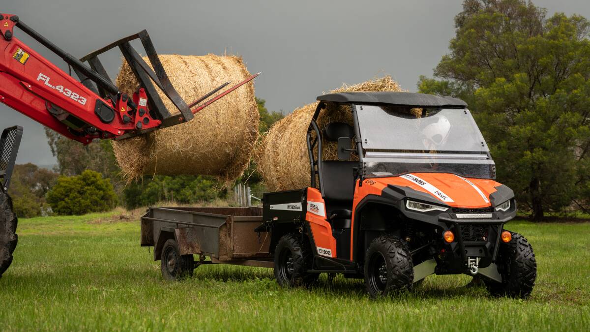 Handy workhorse: The 2023 Landboss 1100D has a towing capacity of 800kg and a carrying capacity of 500kg.