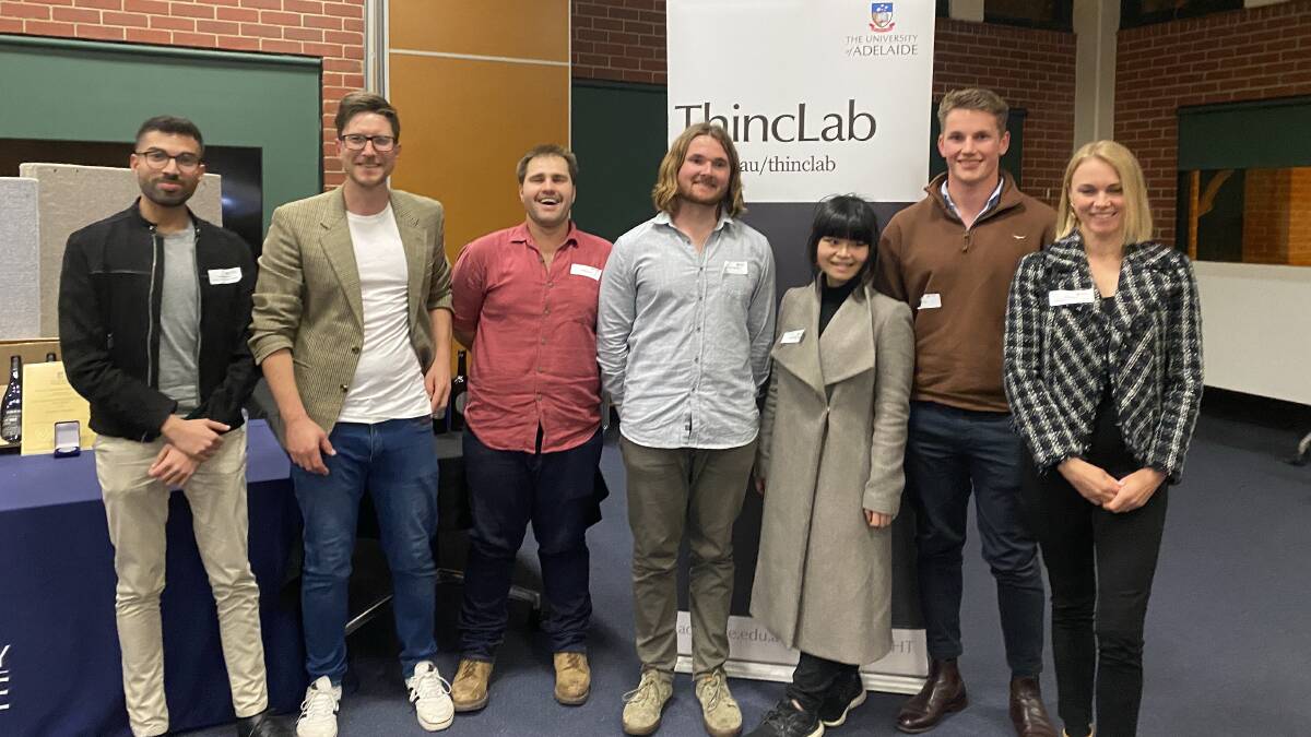 The ThincAg Challenge winners were announced at an event on Wednesday night. ThincAg is an agriculture and innovation competition run by the Adelaide Business School's ThincLab incubator.