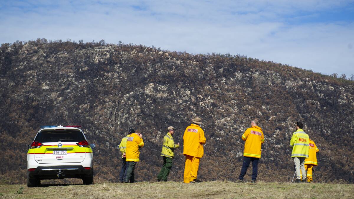 The aftermath of the Orroral Valley fire at Namadgi National Park. Picture: Dion Georgopoulos