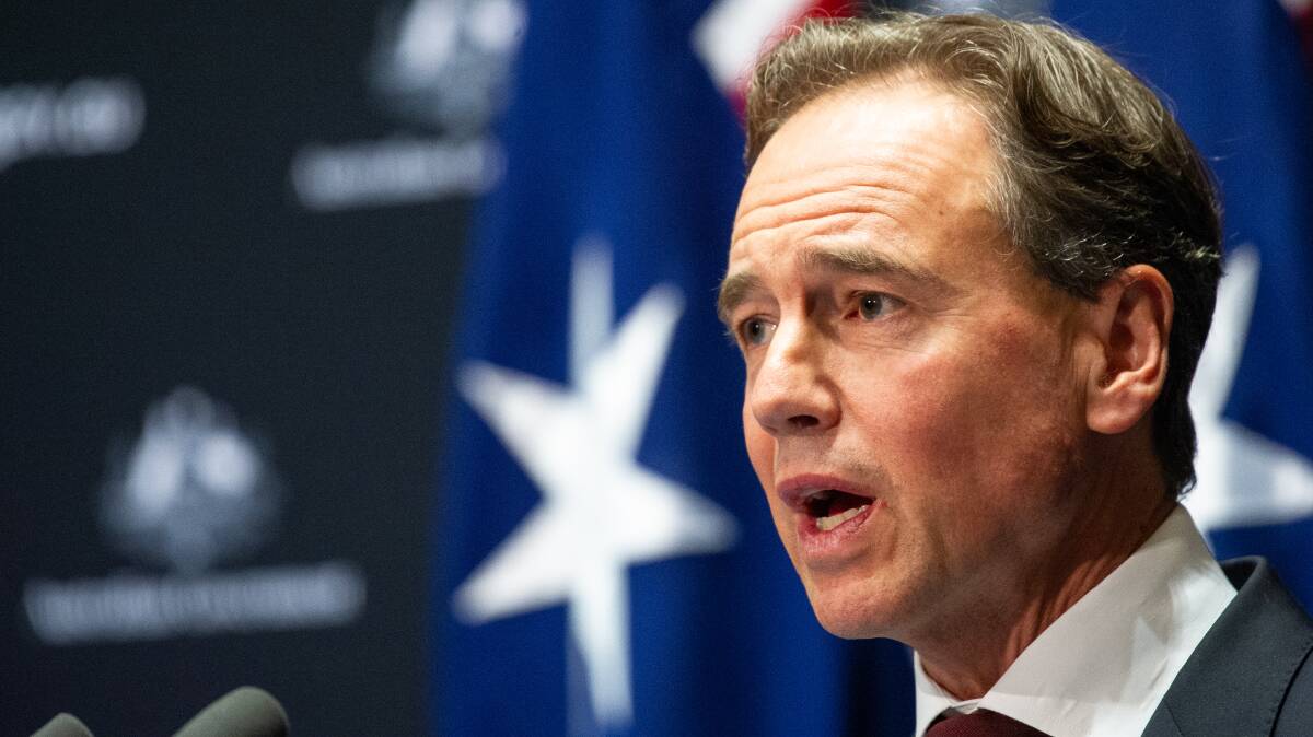 LEARNING FROM OVERSEAS: Health Minister Greg Hunt said Australia is learning lessons from vaccine rollouts overseas. Picture: Elesa Kurtz